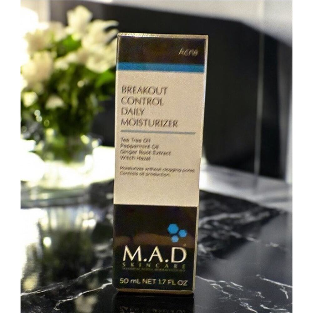 M.A.D SKINCARE Breakout Control Daily Moisturizer 1.7 Fl Oz / 50 mL ~NIB/SEALED